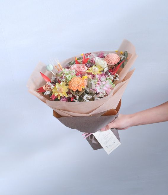 Vibrant Preserved and Dried Flowers